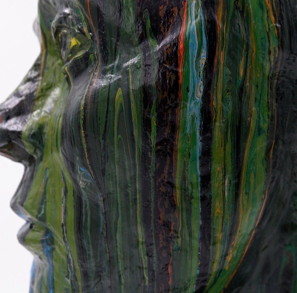 Scultura con colori versati - firmata in vendita 5