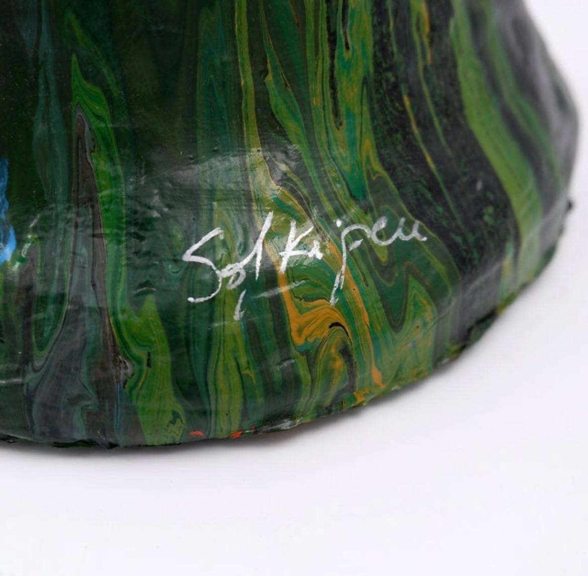 Scultura con colori versati - firmata in vendita 6