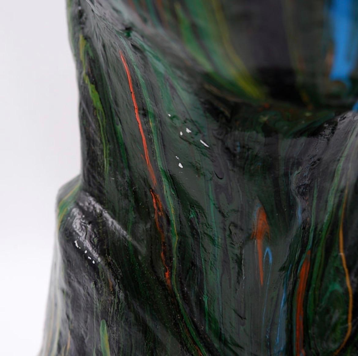 Scultura con colori versati - firmata in vendita 7
