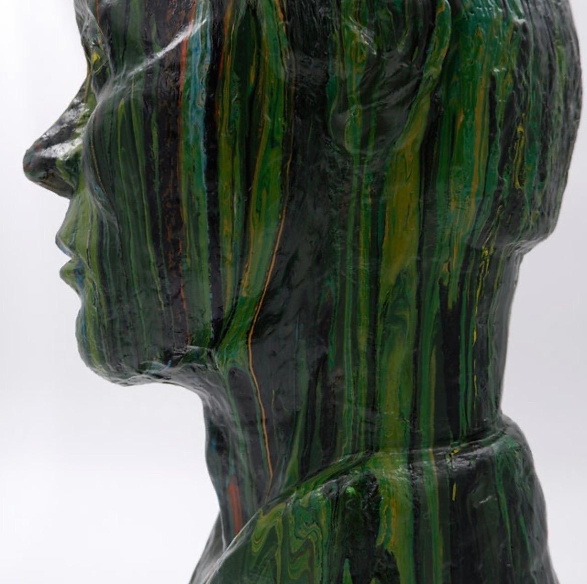 Scultura con colori versati - firmata in vendita 8