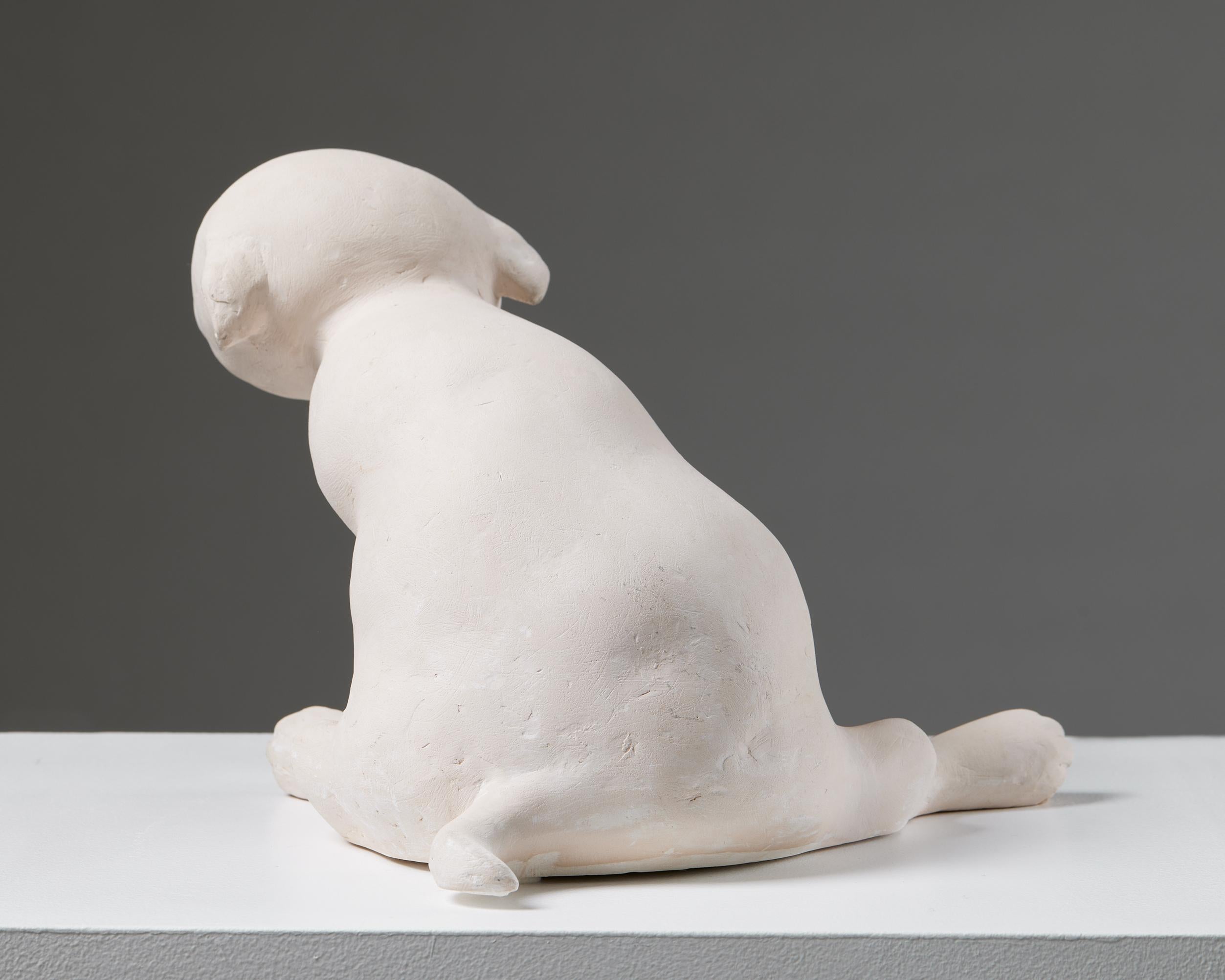 Swedish Sculpture 'Puppy in the World' by Sonja Petterson, Sweden, 2000, Pug, Dog For Sale