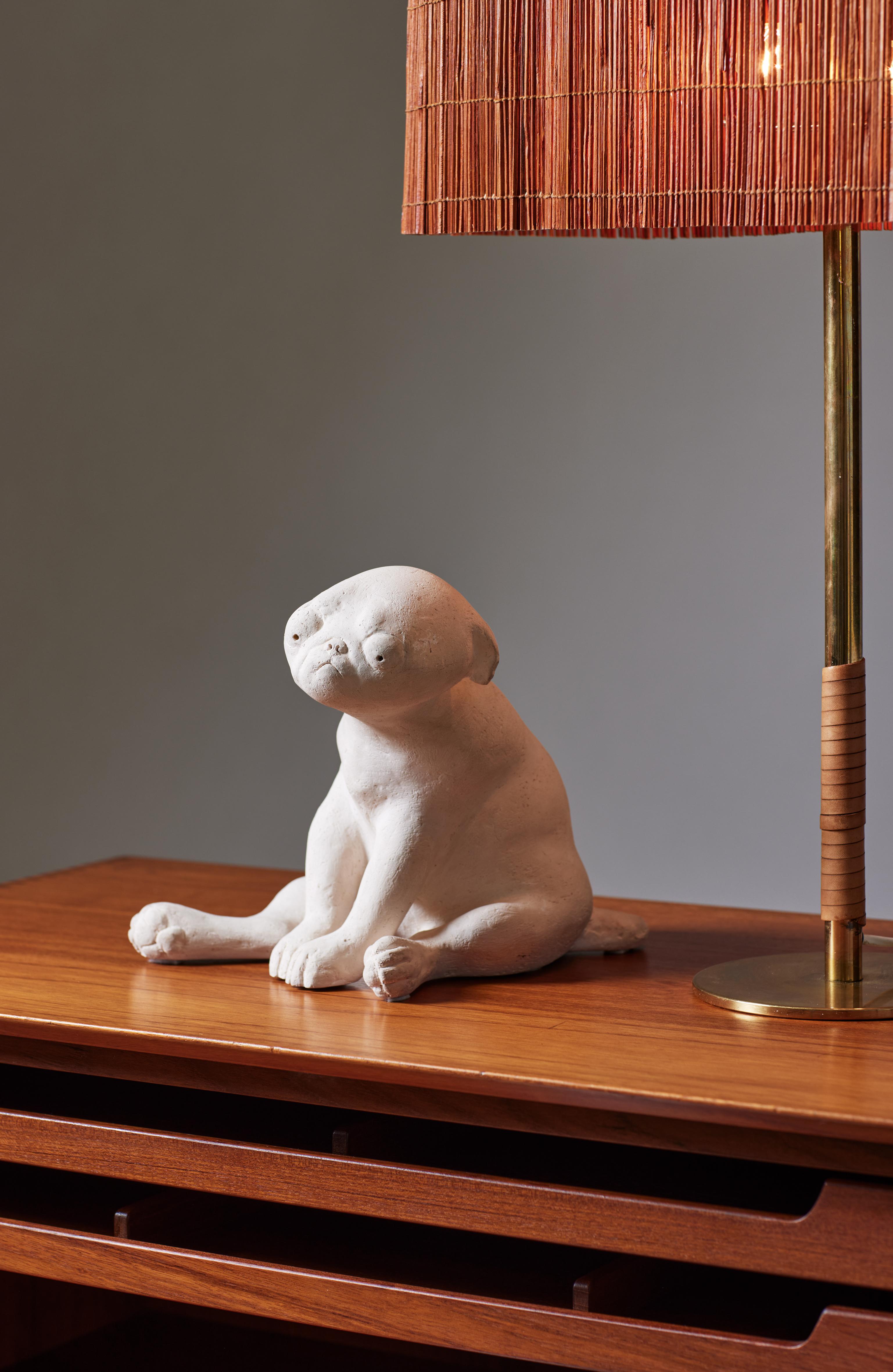 Sculpture ‘Puppy in the world’ by Sonja Pettersson, Sweden, 1991, Stoneware, pug 4