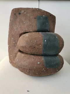 Sculpture Puzzle En Grès De Andrée Et Michel Hirlet circa 1990