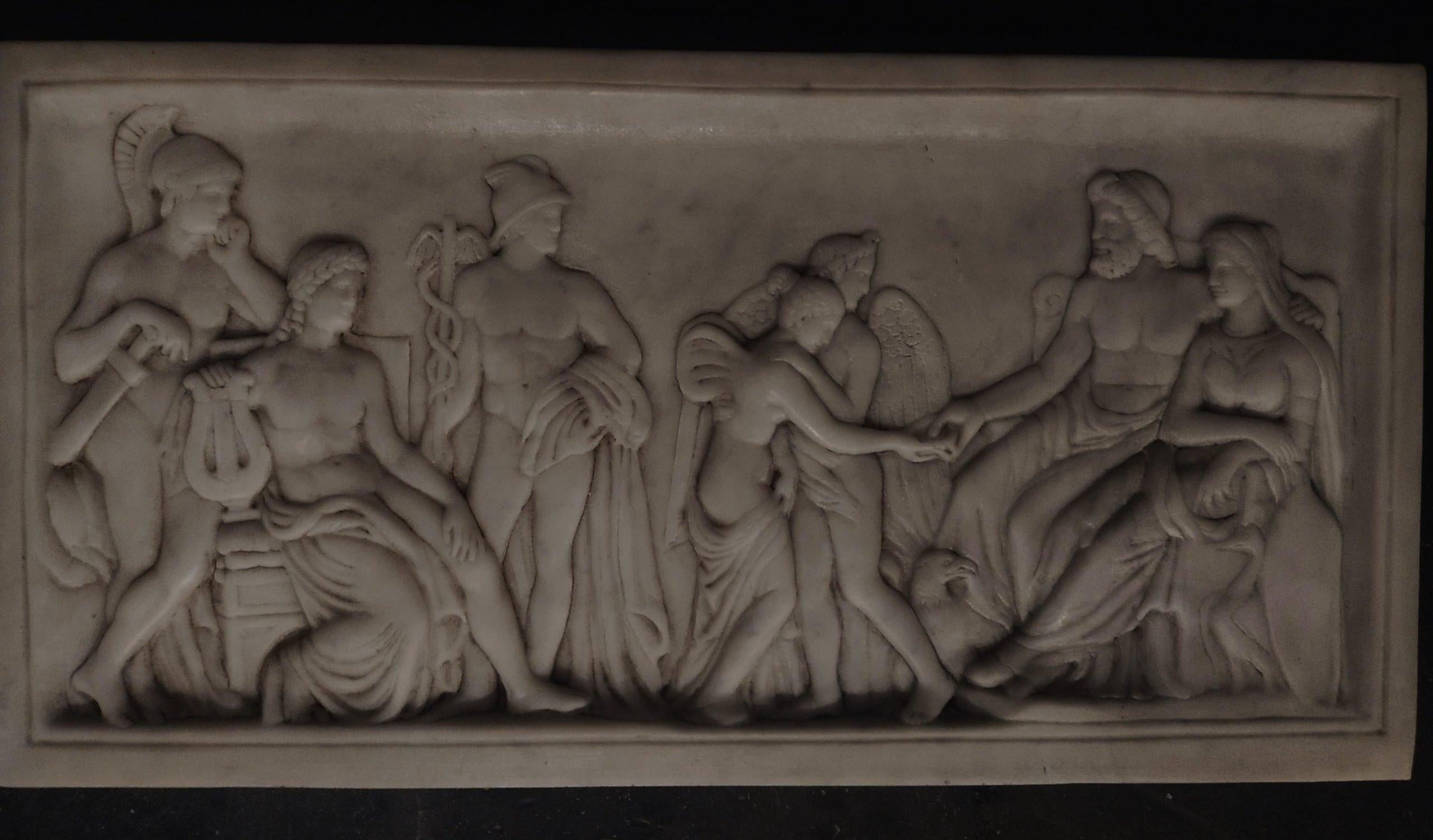 Sculpture, Relief of mythological scene from the Neoclassical period

ADDITIONAL PHOTOS, INFORMATION OF THE LOT AND SHIPPING INFORMATION CAN BE REQUEST BY SENDING AN EMAIL
in Carrara marble Scultura, Rilievo di scena mitologica del periodo