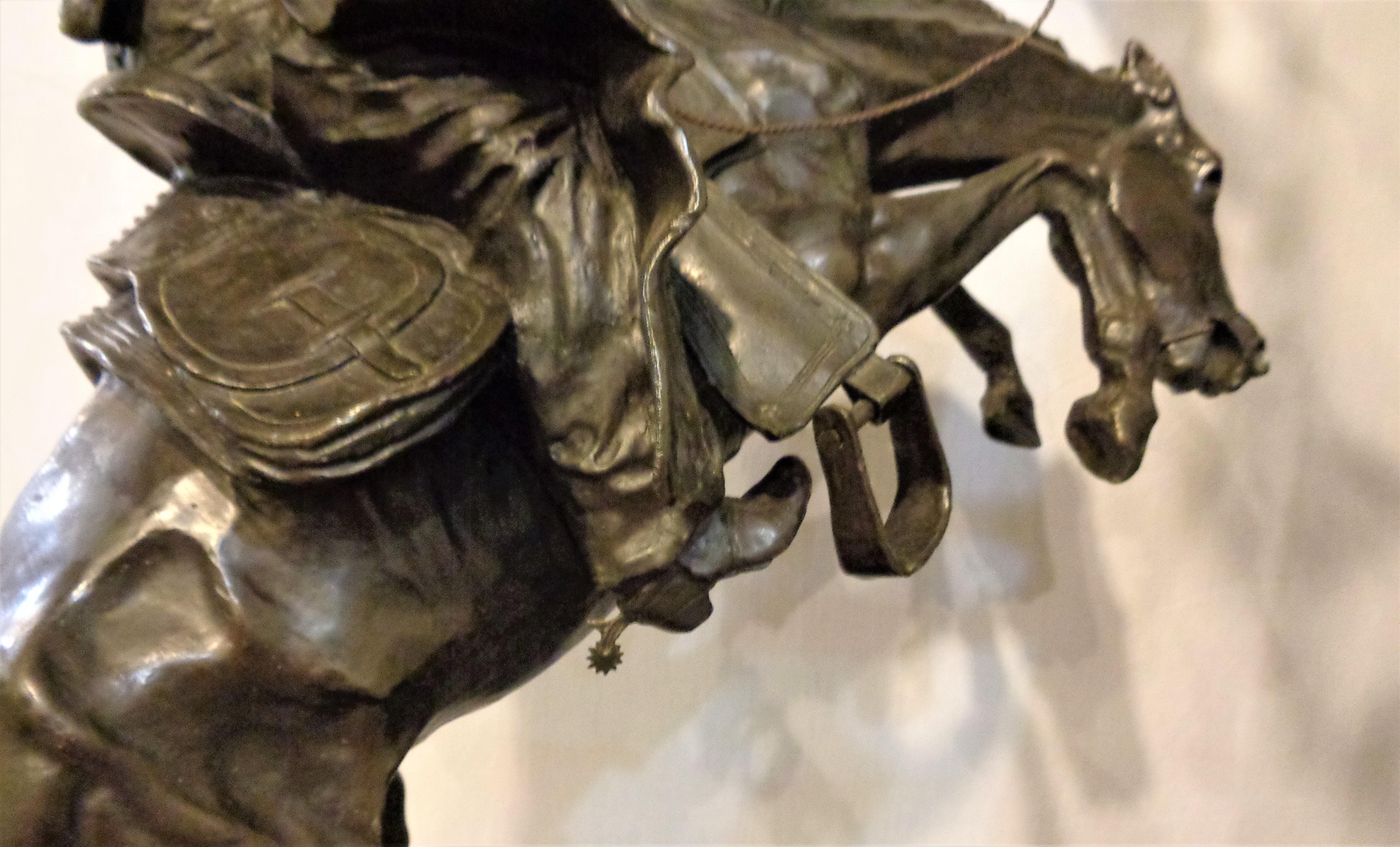 Sculpture Remington Reproduction The Bronco Buster Large 4