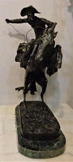 Sculpture Remington Reproduction The Bronco Buster Large