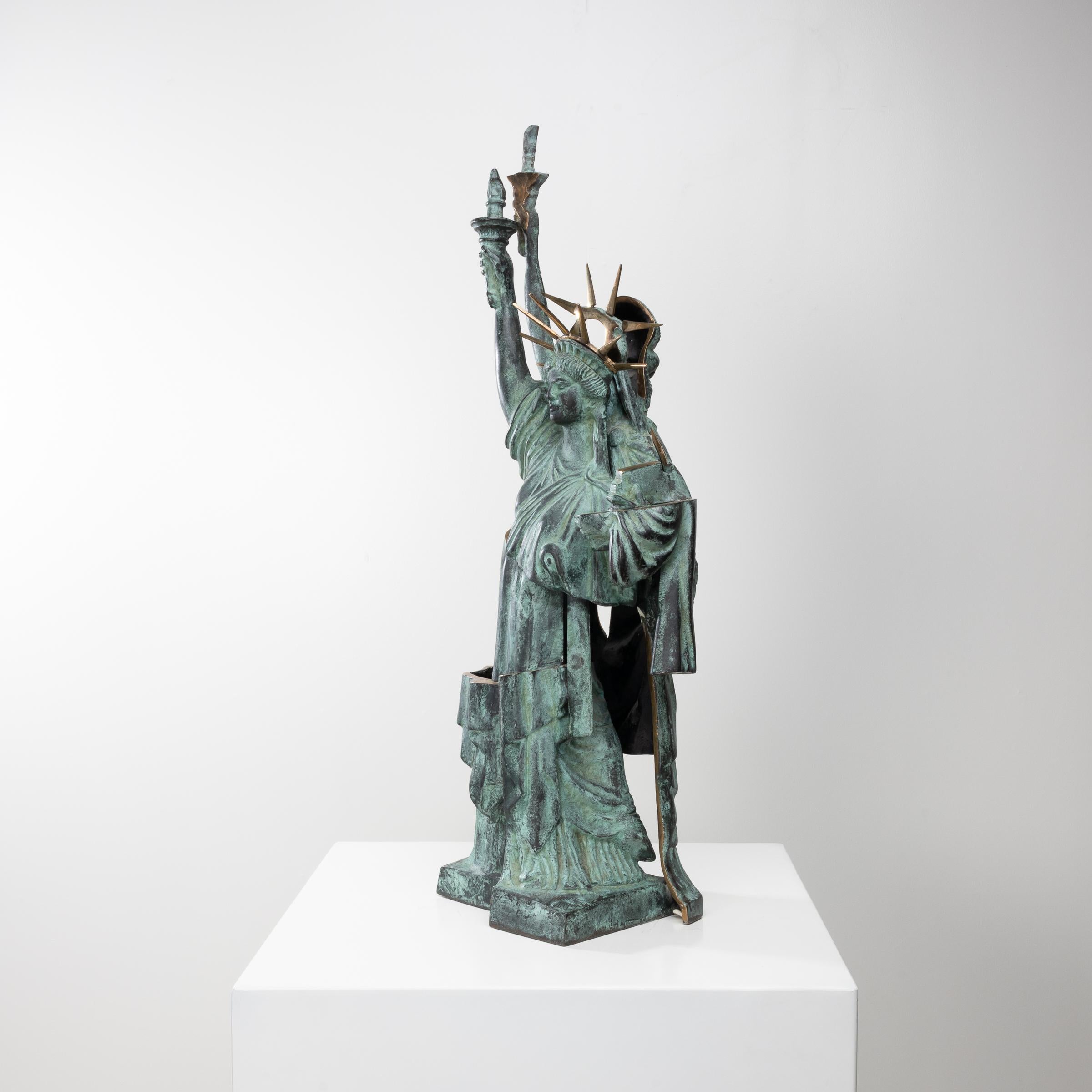 Mid-Century Modern Sculpture representing the “deconstructed” Statue of Liberty by Arman For Sale