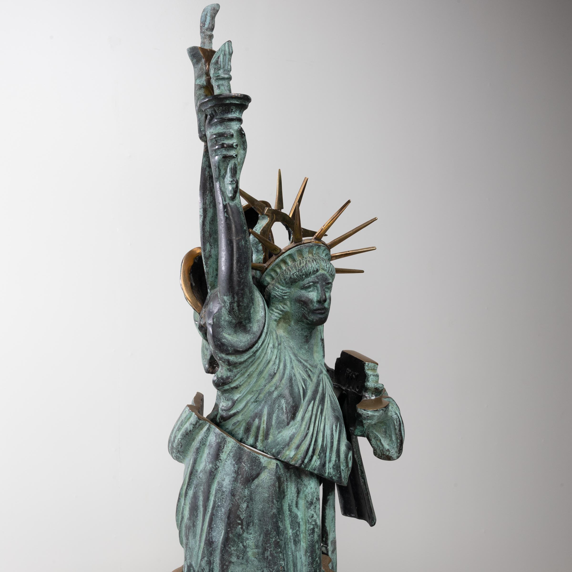 20th Century Sculpture representing the “deconstructed” Statue of Liberty by Arman For Sale