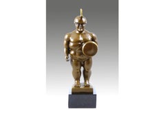 Sculpture Roman Warrior in Bronze, Contemporary Style, 20th Century