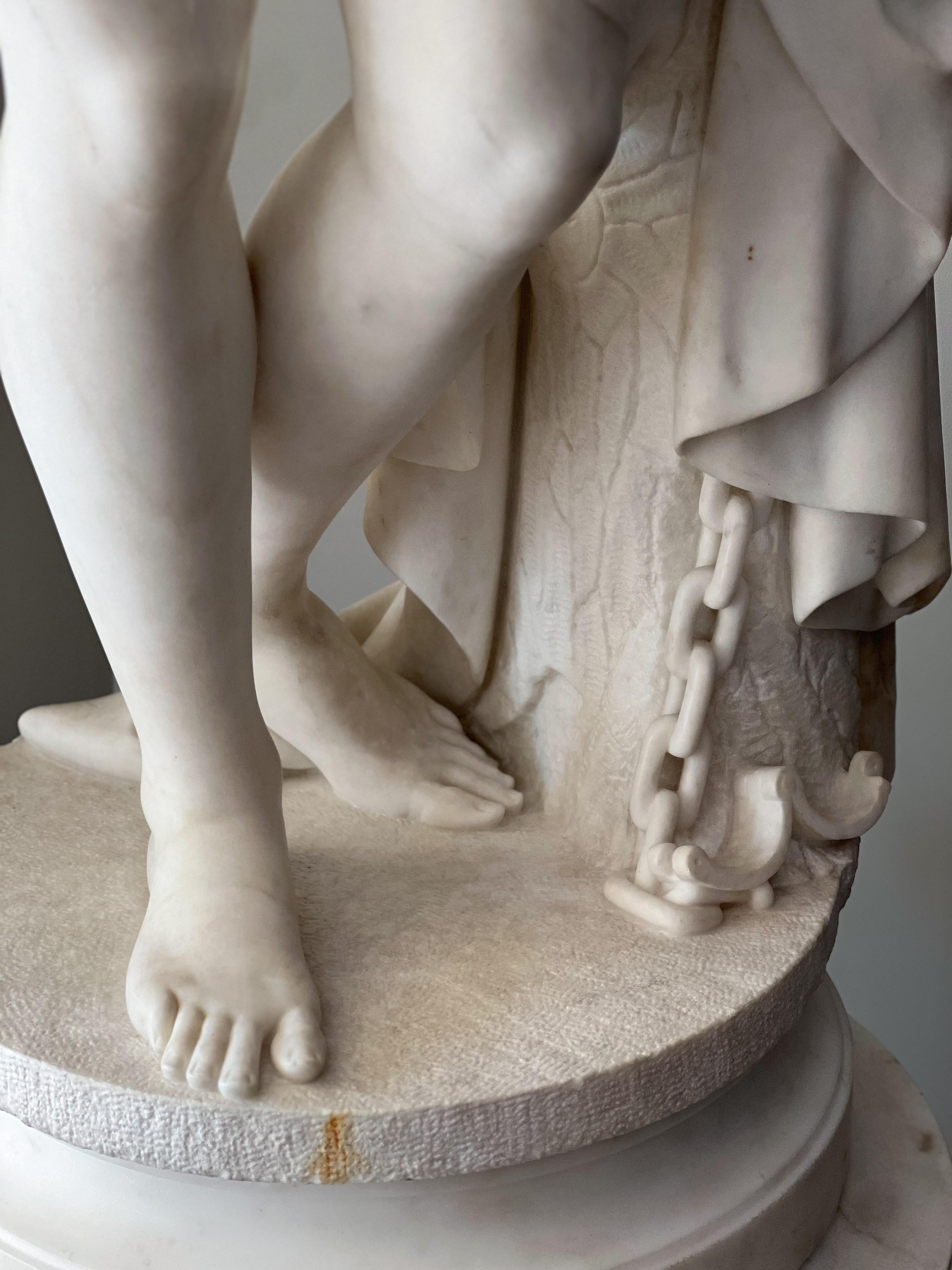 Sculpture Scipione Tadolini l'esclave grecque Seconde moitié du XIXe siècle en vente 5