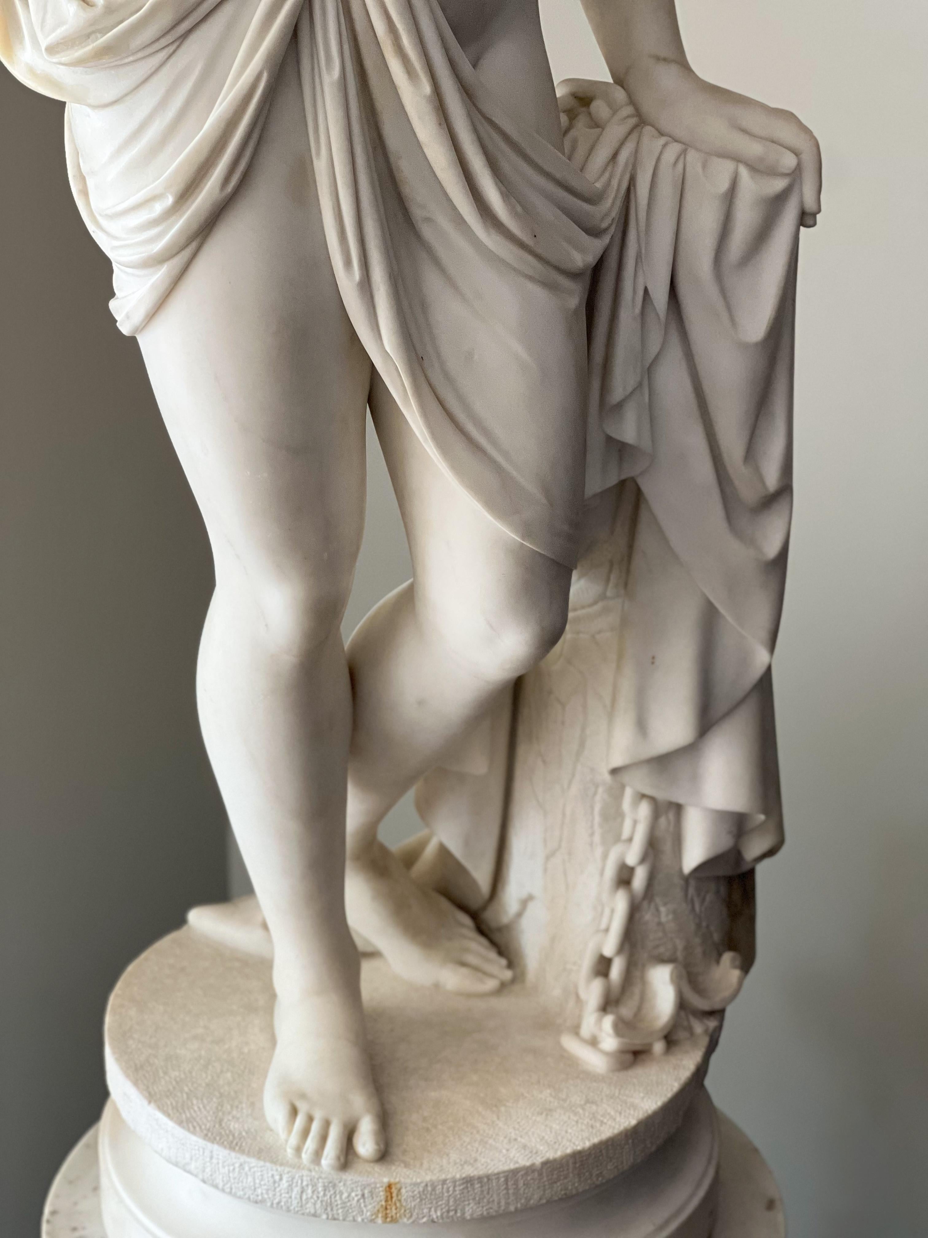 Sculpture Scipione Tadolini l'esclave grecque Seconde moitié du XIXe siècle en vente 4