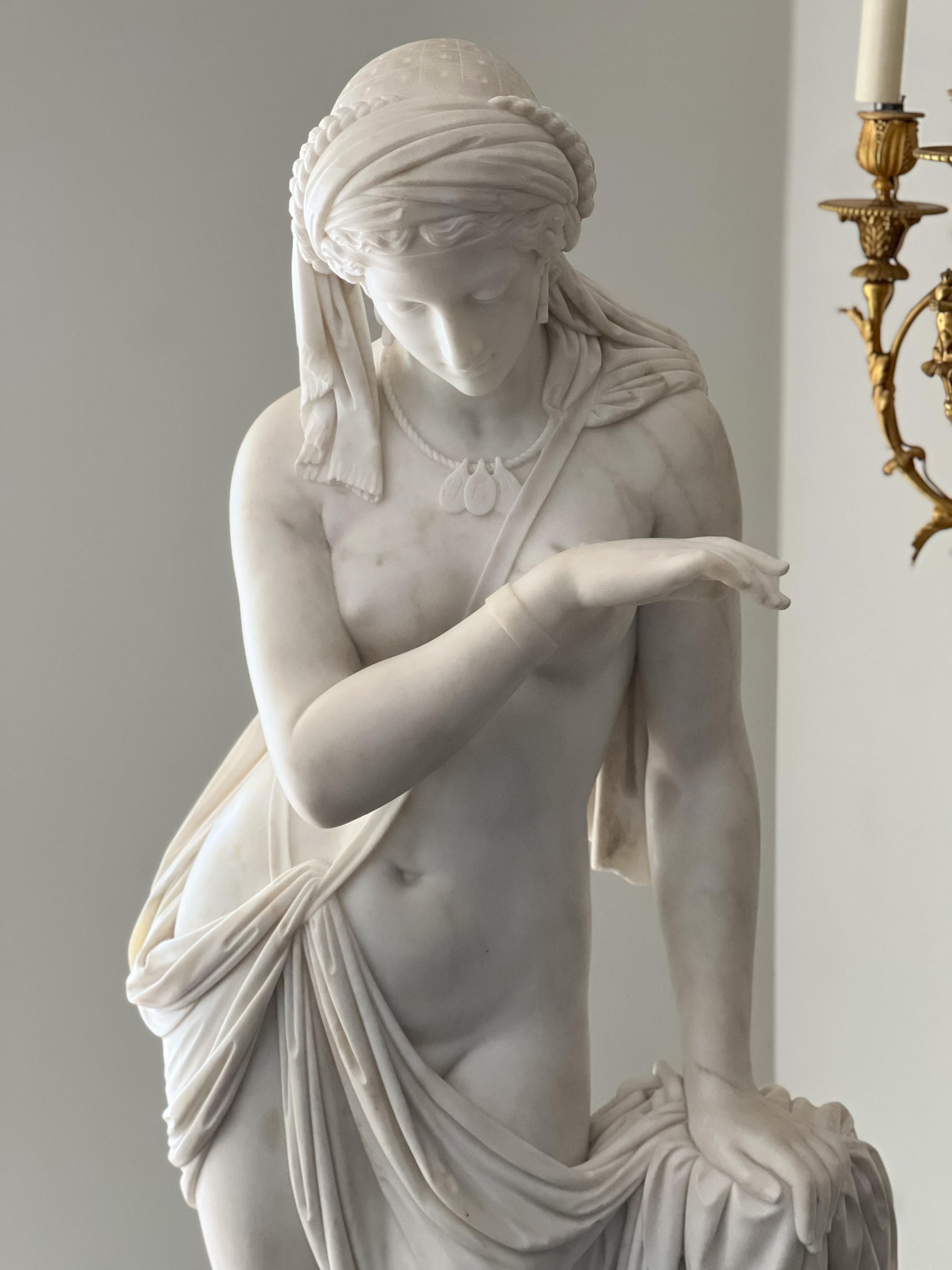 Néoclassique Sculpture Scipione Tadolini l'esclave grecque Seconde moitié du XIXe siècle en vente
