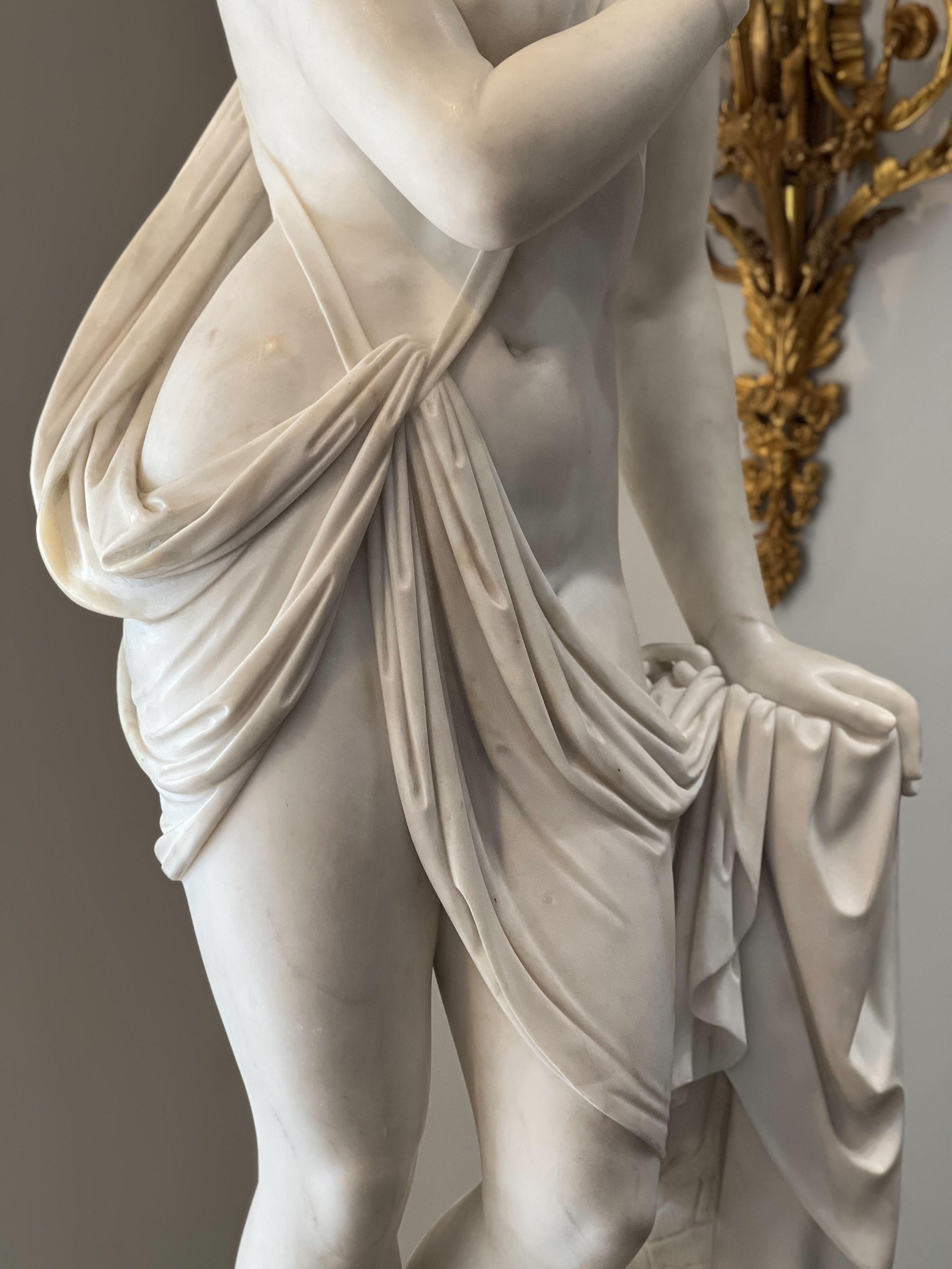 Sculpture Scipione Tadolini l'esclave grecque Seconde moitié du XIXe siècle Bon état - En vente à SAINT-JEAN-CAP-FERRAT, FR
