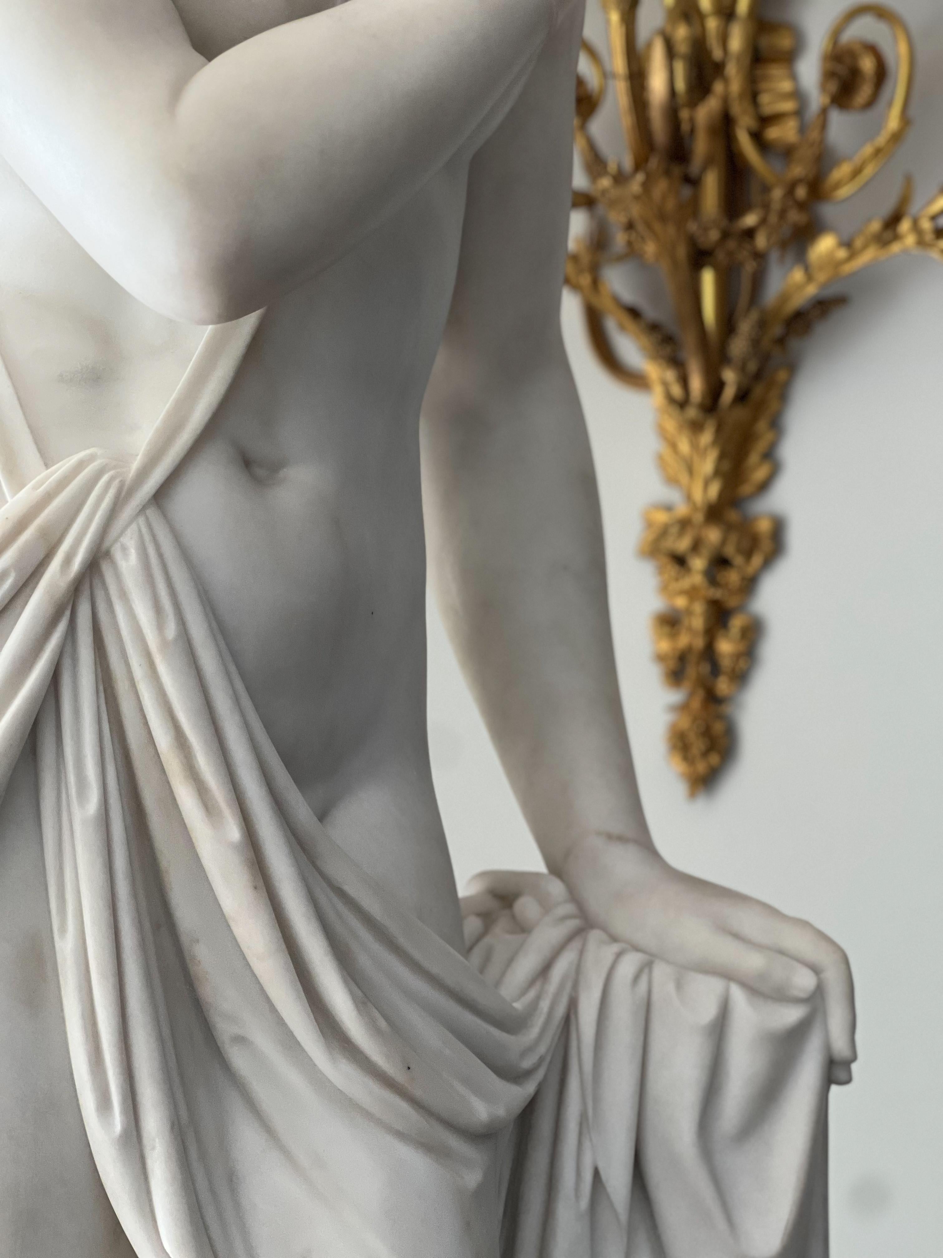 Sculpture Scipione Tadolini l'esclave grecque Seconde moitié du XIXe siècle en vente 2