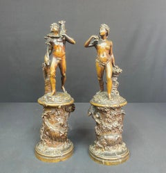 Antique Sculpture Set - Bronze - P. Lepautre - France - XVIII Th