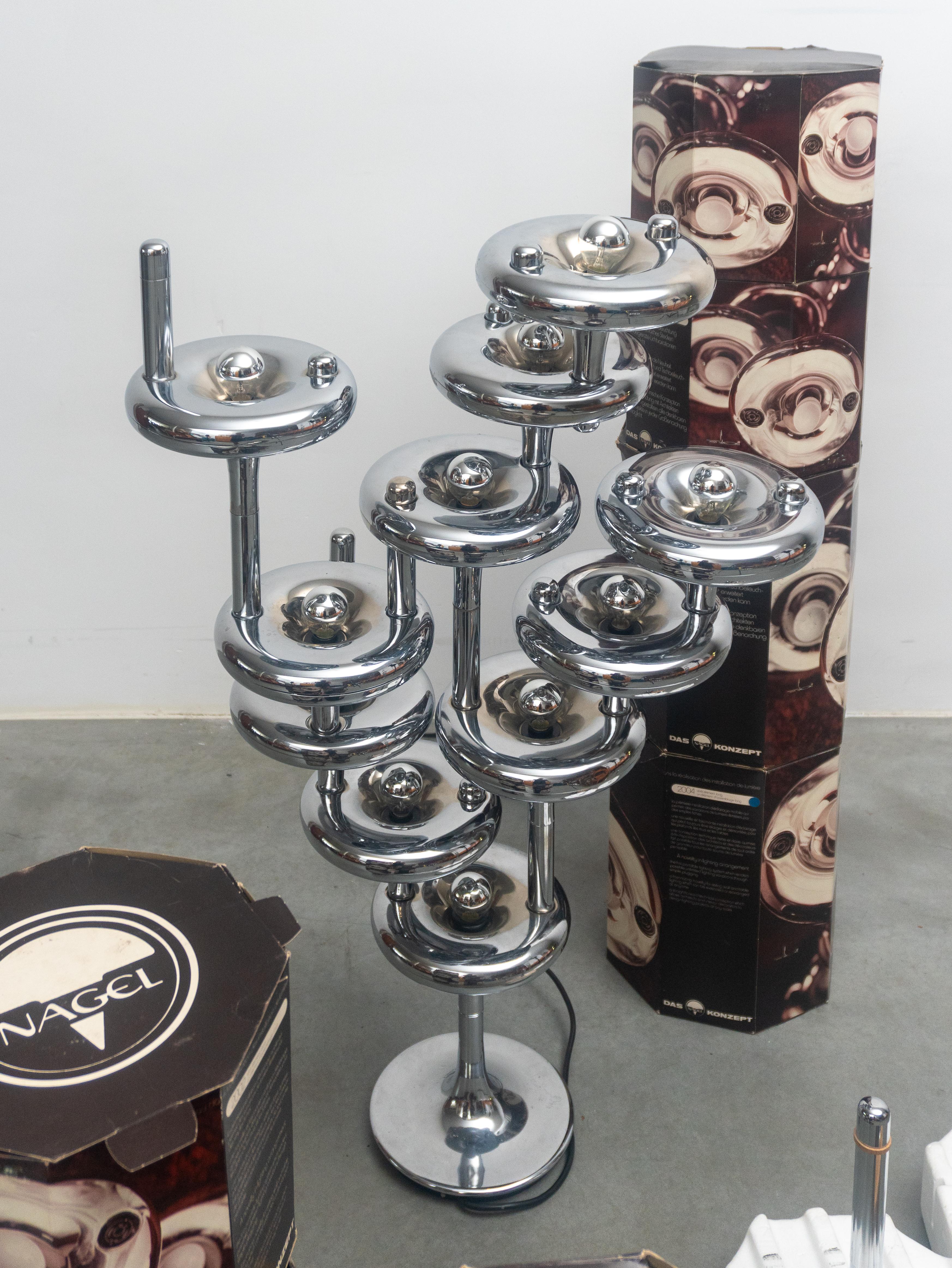 Set di due lampade da terra modulari NO AGE del 1960, Made in Germany In condizioni buone in vendita a Antwerp, BE