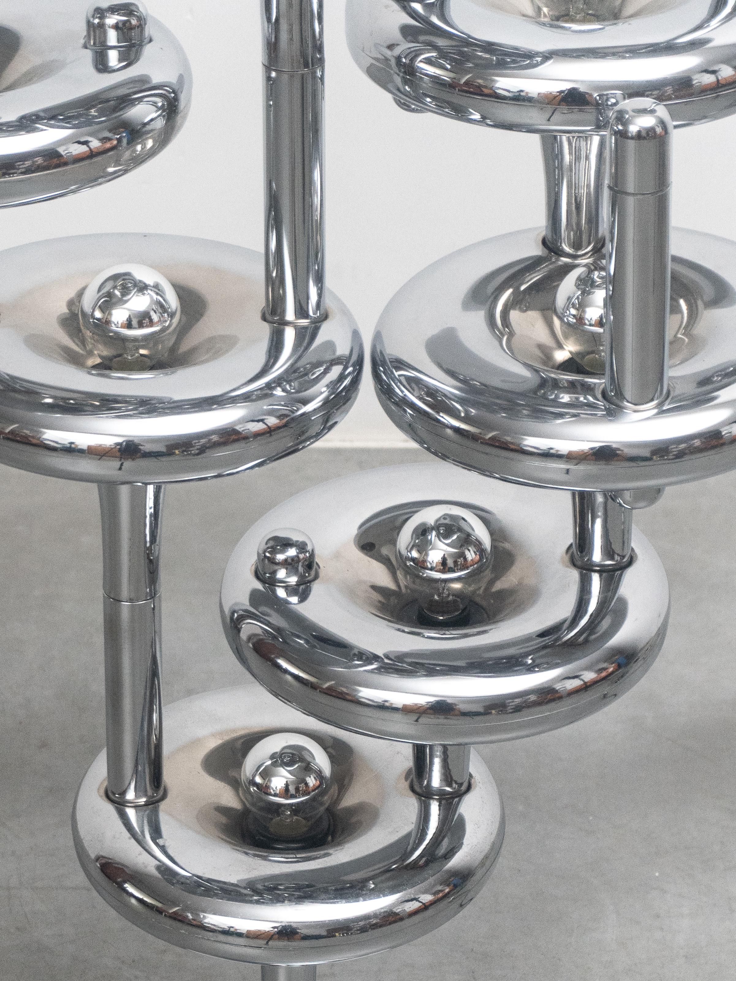 Metallo Set di due lampade da terra modulari NO AGE del 1960, Made in Germany in vendita