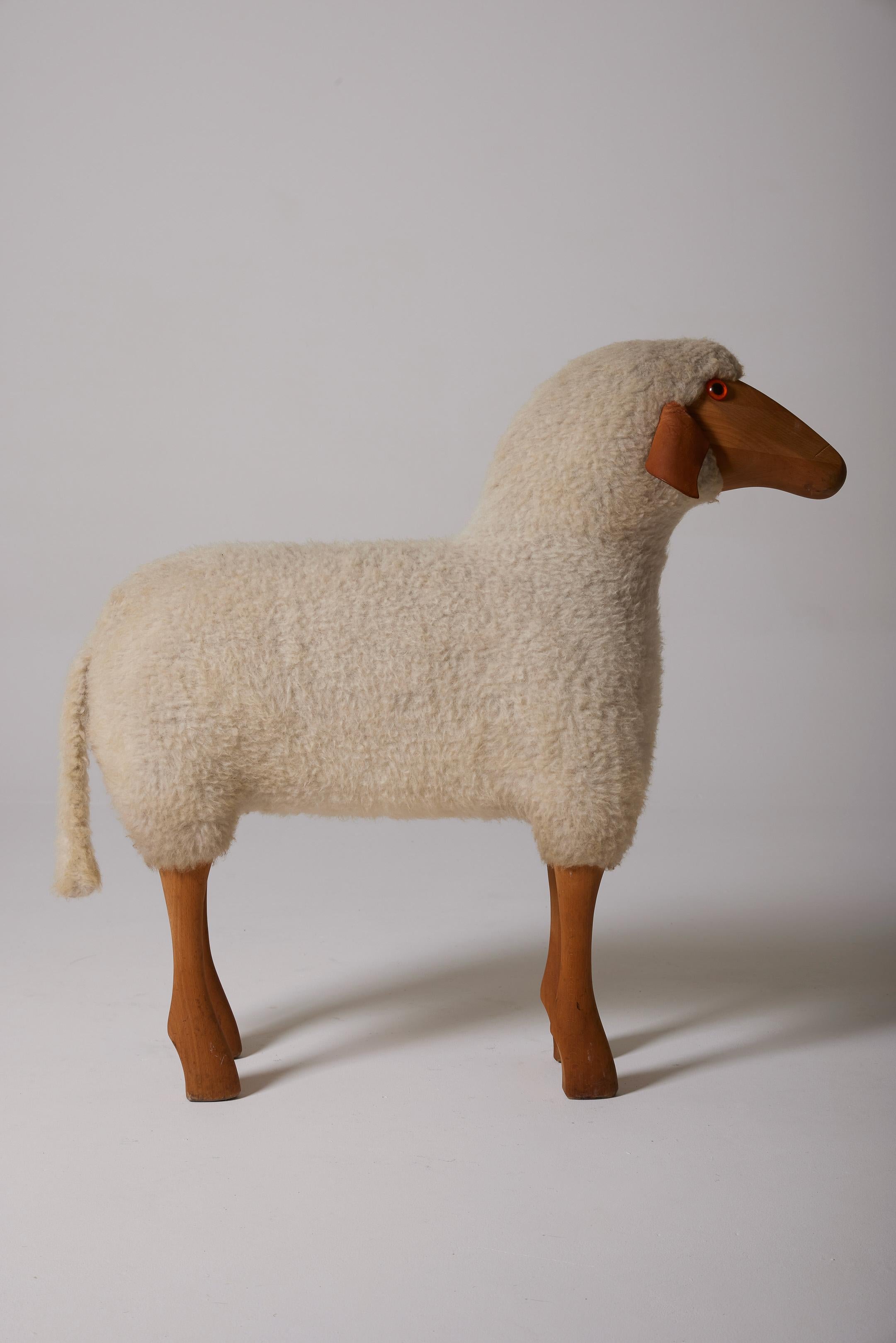 Sculpture Sheep by Hanns-Peter Krafft For Sale 2