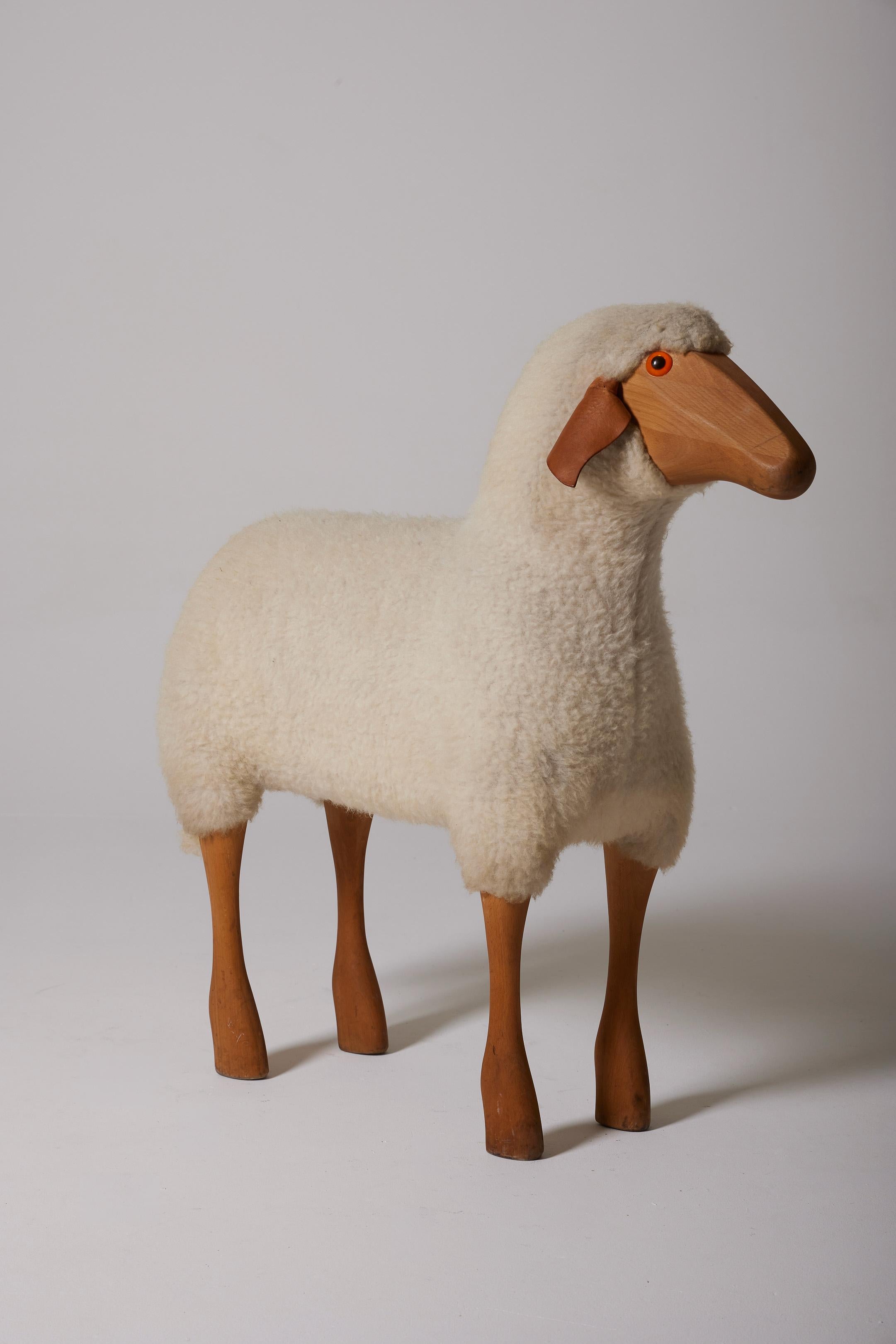 Sculpture Sheep by Hanns-Peter Krafft For Sale 3