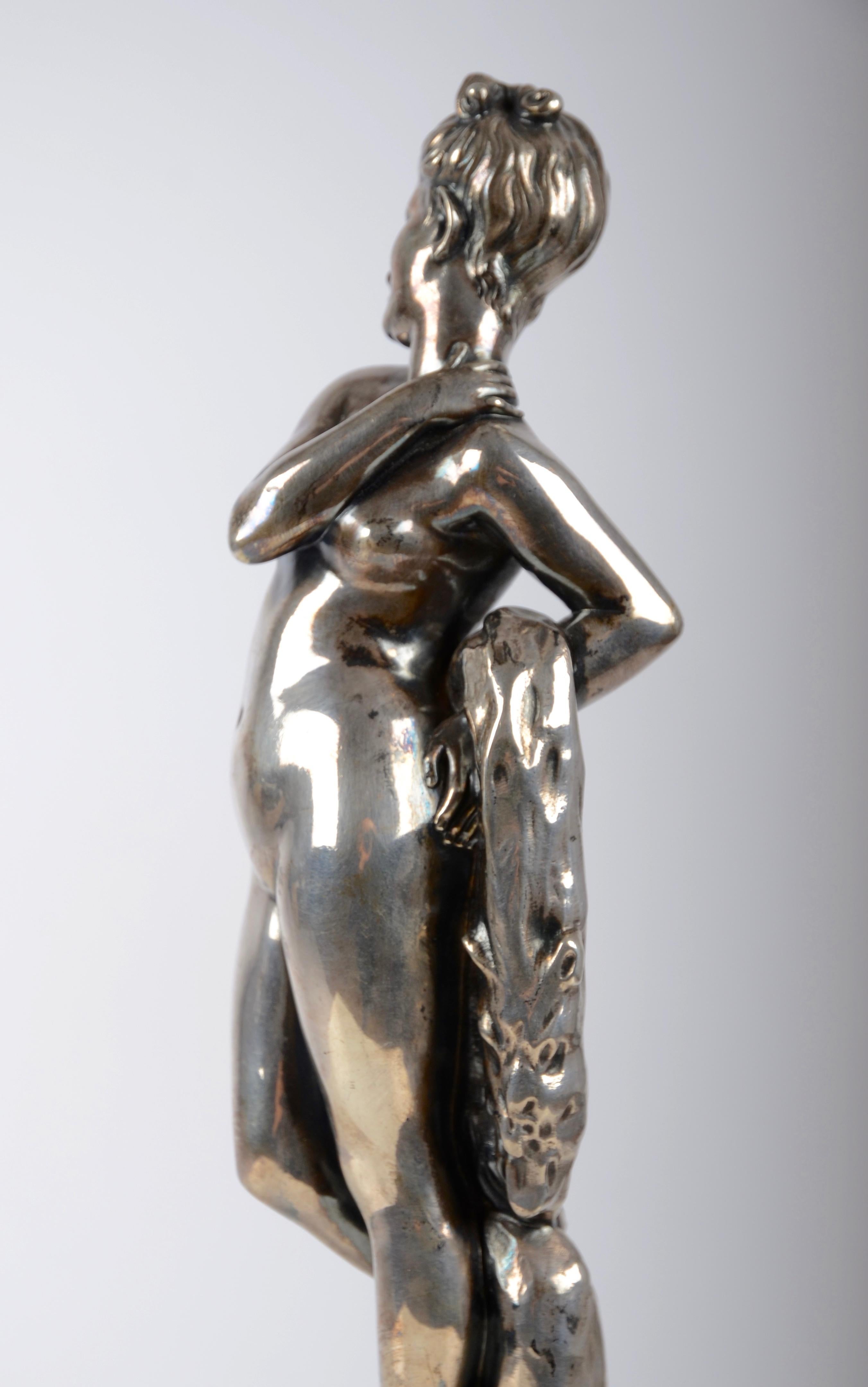 Sculpture, Silver, Italy, 1930s In Good Condition In Stockholm, SE