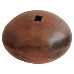 Sculpture Sphère en Grès Poli, La Borne