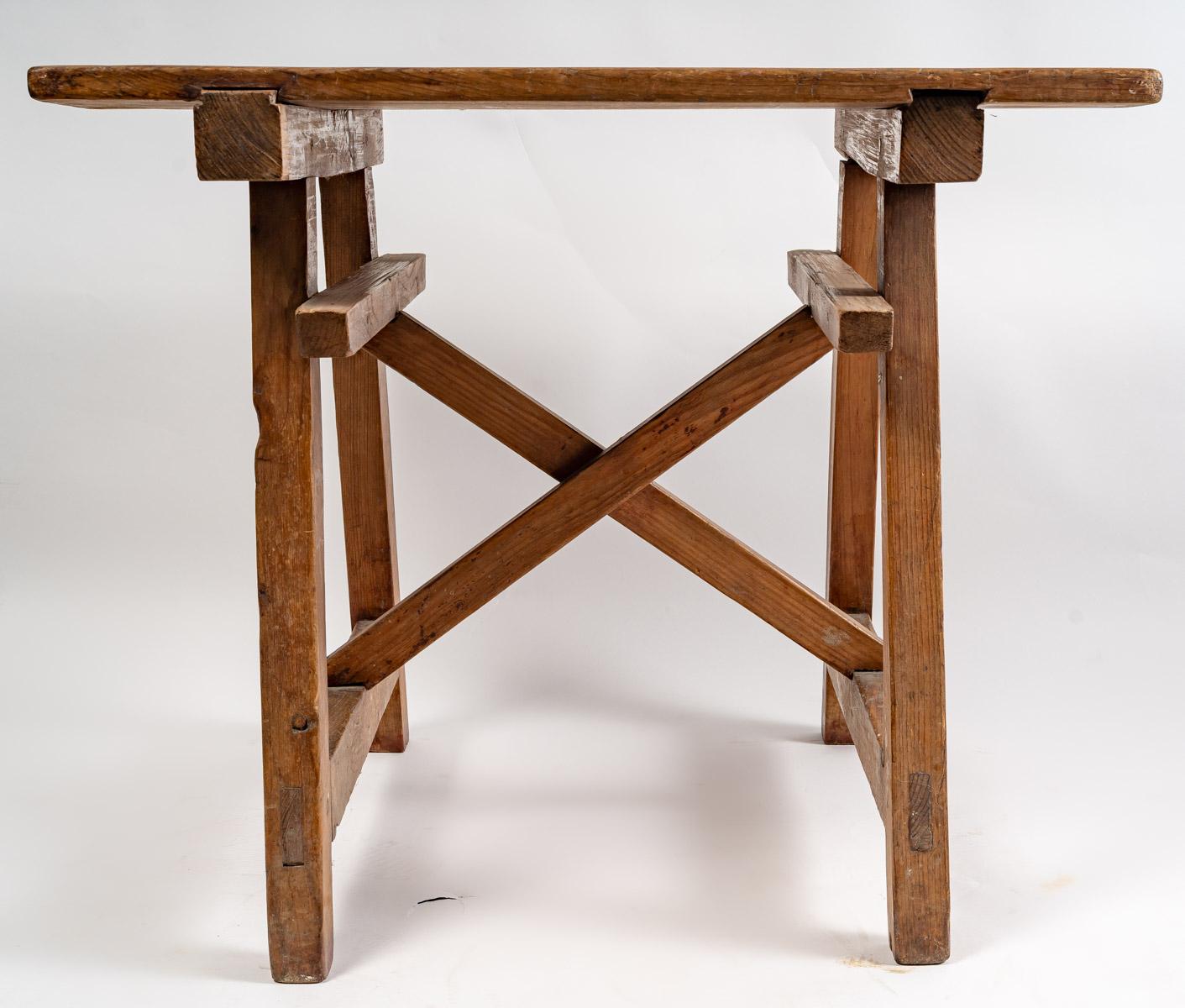 Wood Sculpture Stand, 20th Century