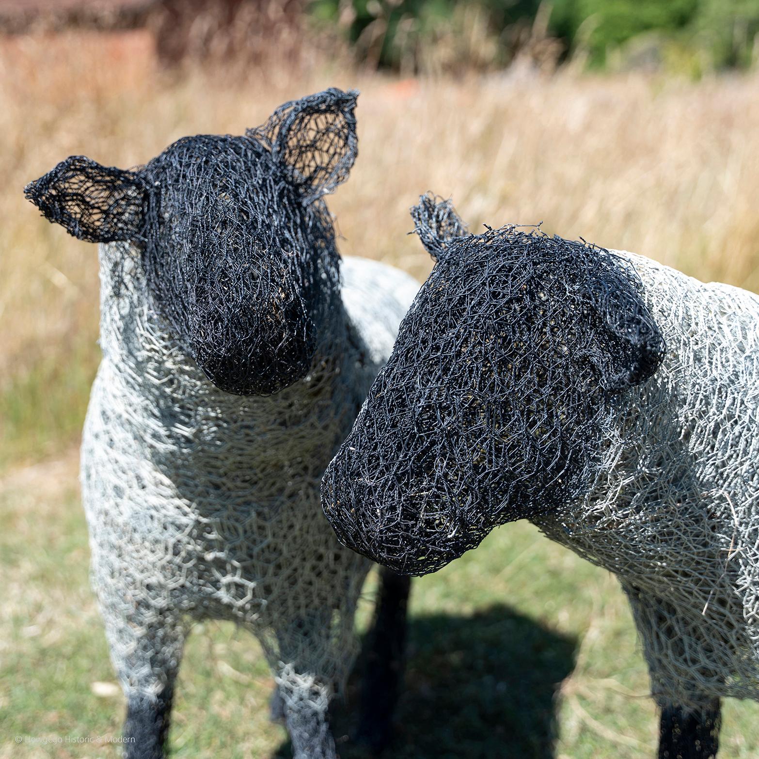 wire sheep sculpture