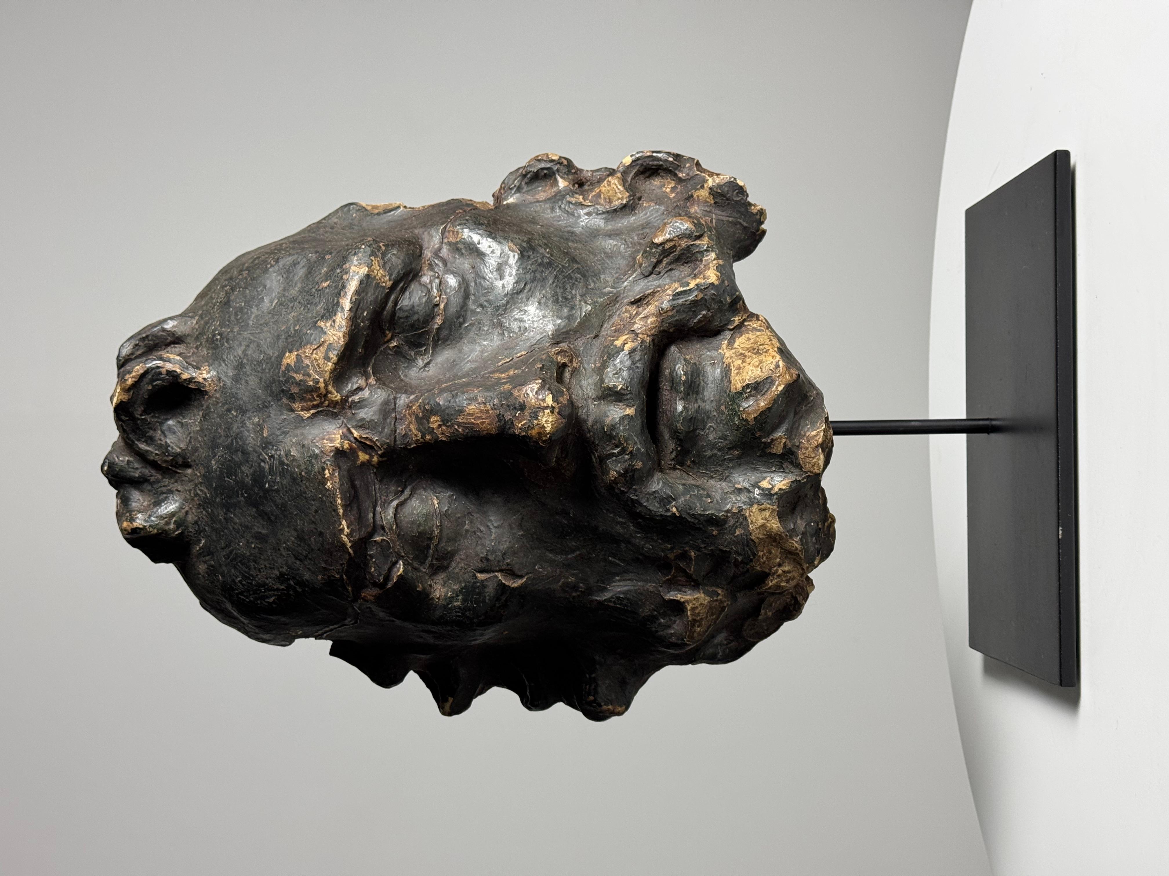 Testa classica di grandi dimensioni di un uomo barbuto, forse Zeus o Ercole. Realizzato in argilla non cotta. Colore e patina bellissimi. Alcune vecchie riparazioni qua e là. Firmato RILEY 1904, probabilmente dall'Inghilterra.

Dimensioni testa: 37H