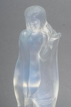 Sculpture, Statuette, Glass Work by Edmond Etling, circa 1930, Art Deco.