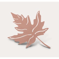 Sculpture Still Leaves in Brass, Plated in Different Finishes, Made in Italy