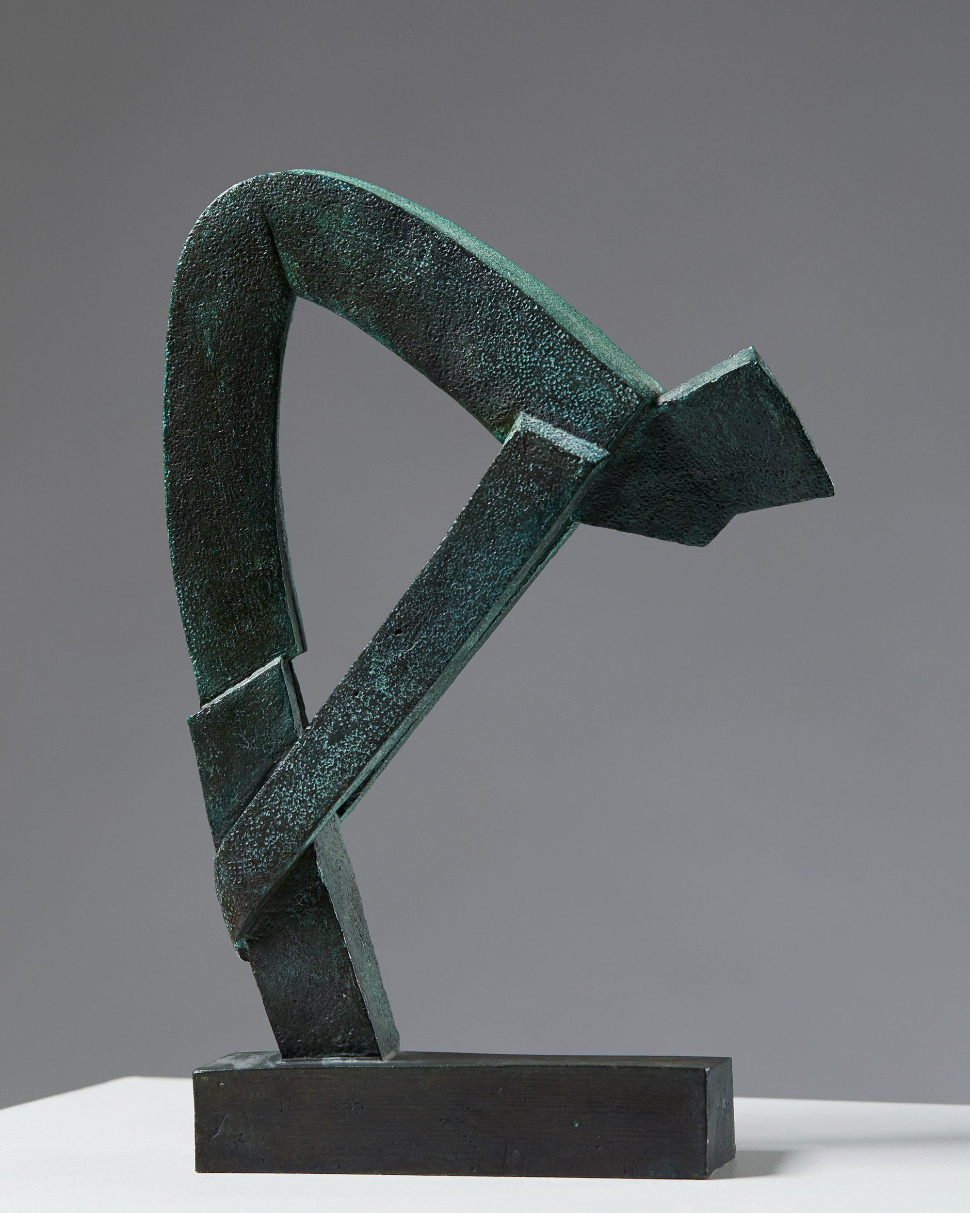 Sculpture “Stund 1” designed by Britt-Ingrid Persson ‘BIP’, 
Sweden, 1990s.
Bronze.

Pictures in the BIP exhibition catalogue, Västerbottens Museum, p. 38.