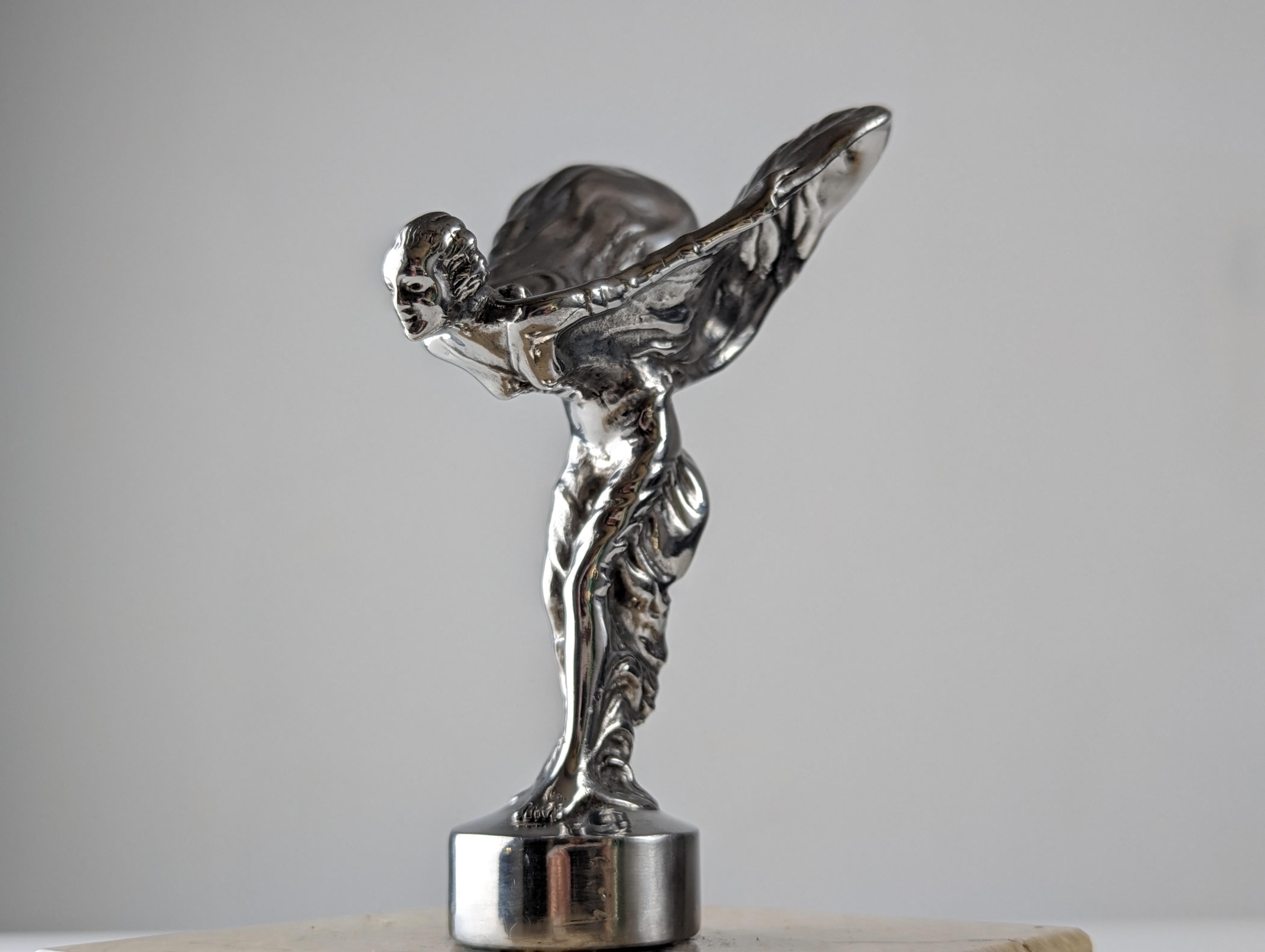 Sculpture The Spirit of Ecstasy by Charles Sykes for Rolls-Royce 1960s 2