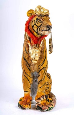 Scultura La tigre e il bulldog, Aaron Hinojosa, 20° secolo