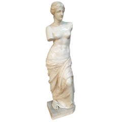 Sculpture “The Venus Of Milo” Carrara Marble, Turn of the 19th-20th Century
