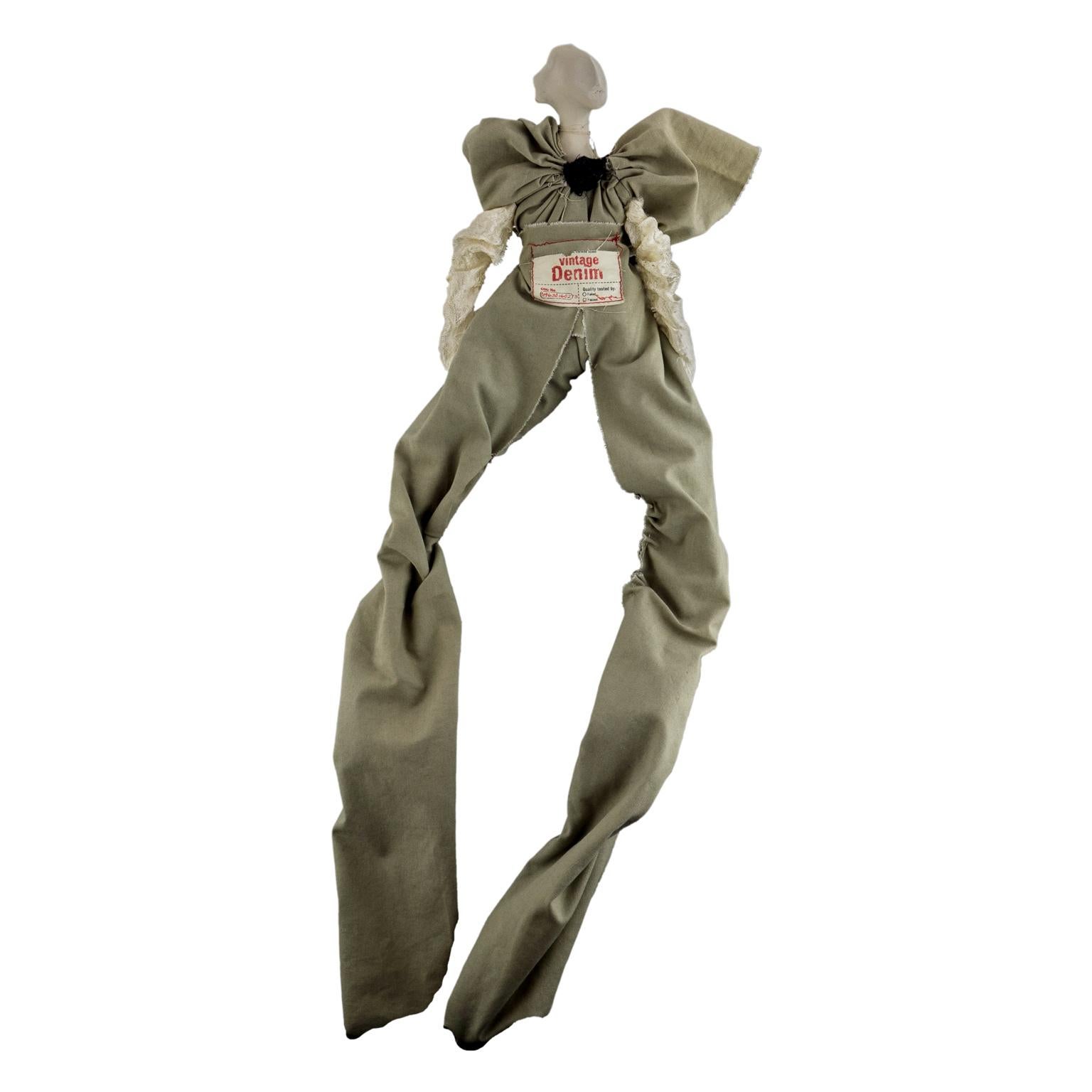 Sculpture 
Titina in Denim
 by Tita