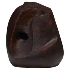 Skulptur, um „Braises“ in Steingut zu platzieren