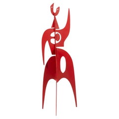 Antonine de Saint Pierre. Skulptur Jouve in Rot. Jahr 2024.