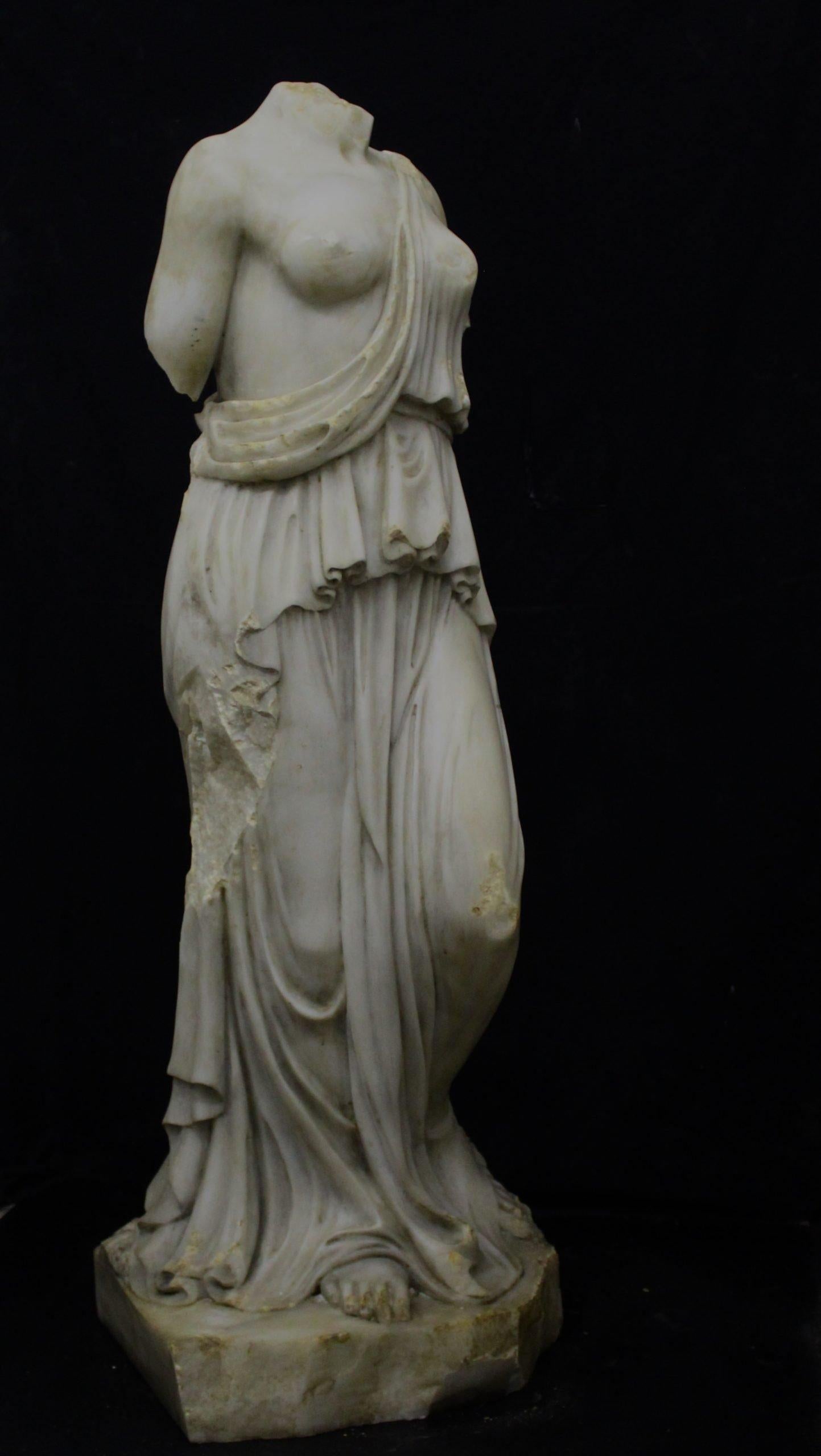 20th Century Sculpture, togated torso of Venus For Sale