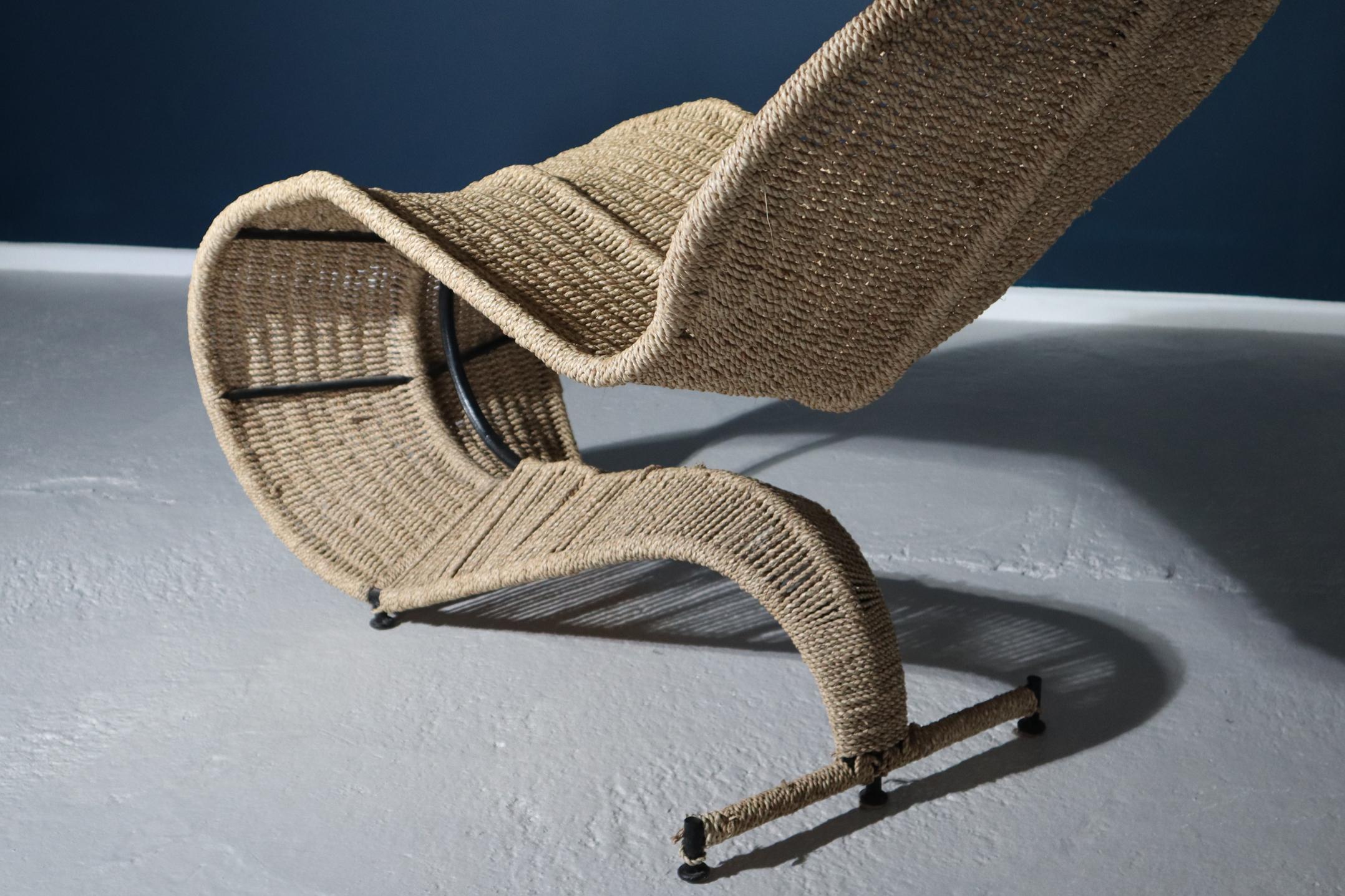 Sculpture Tom Dixon 'Bolide' Woven Seagrass Chair, London, 1991 In Good Condition For Sale In Ongar, GB