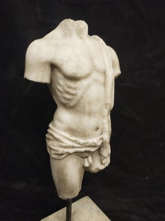 Skulptur, Torso Togato aus Marmor - 81 cm - Marmor
