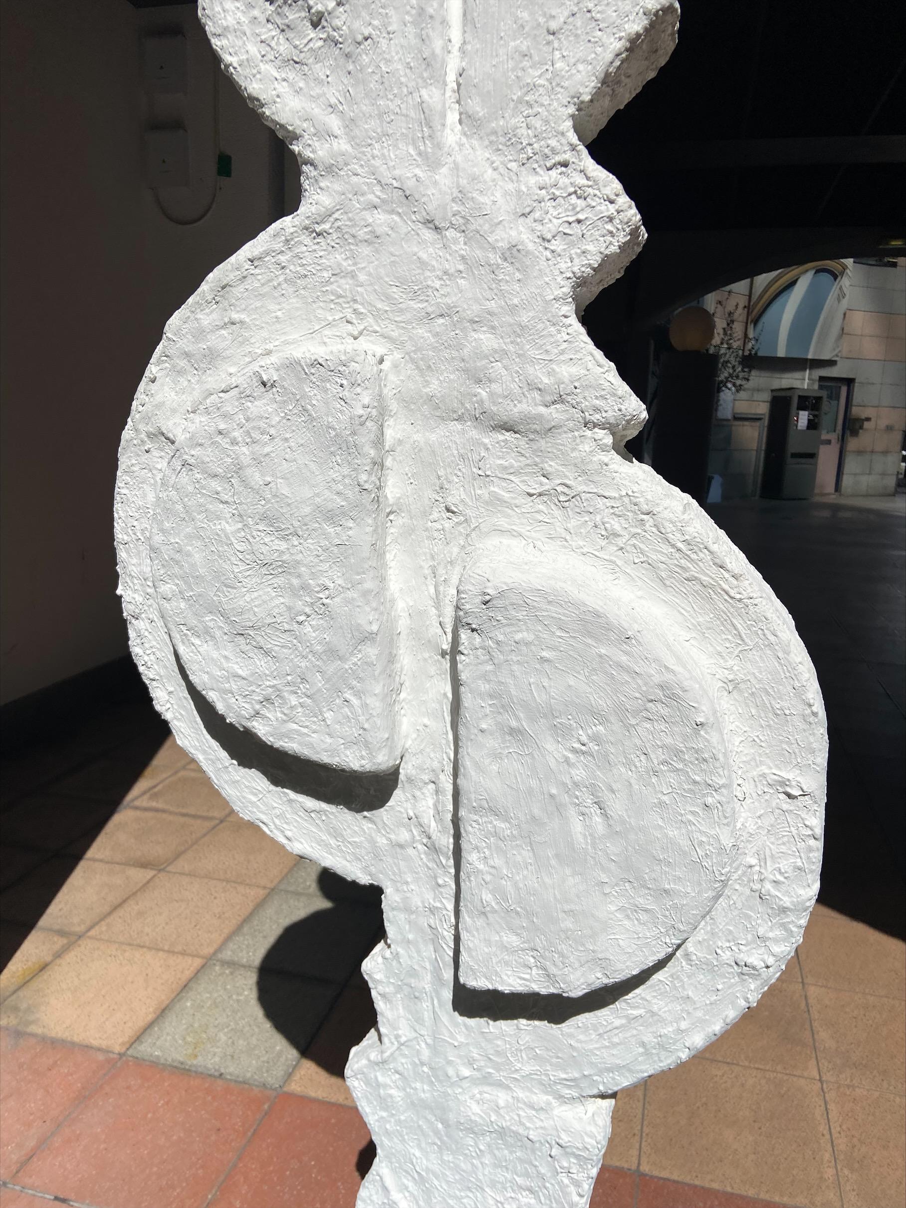 European Sculpture Totem Tribute to Miro, Philippe Valentin Resin Plaster, Circa 2020