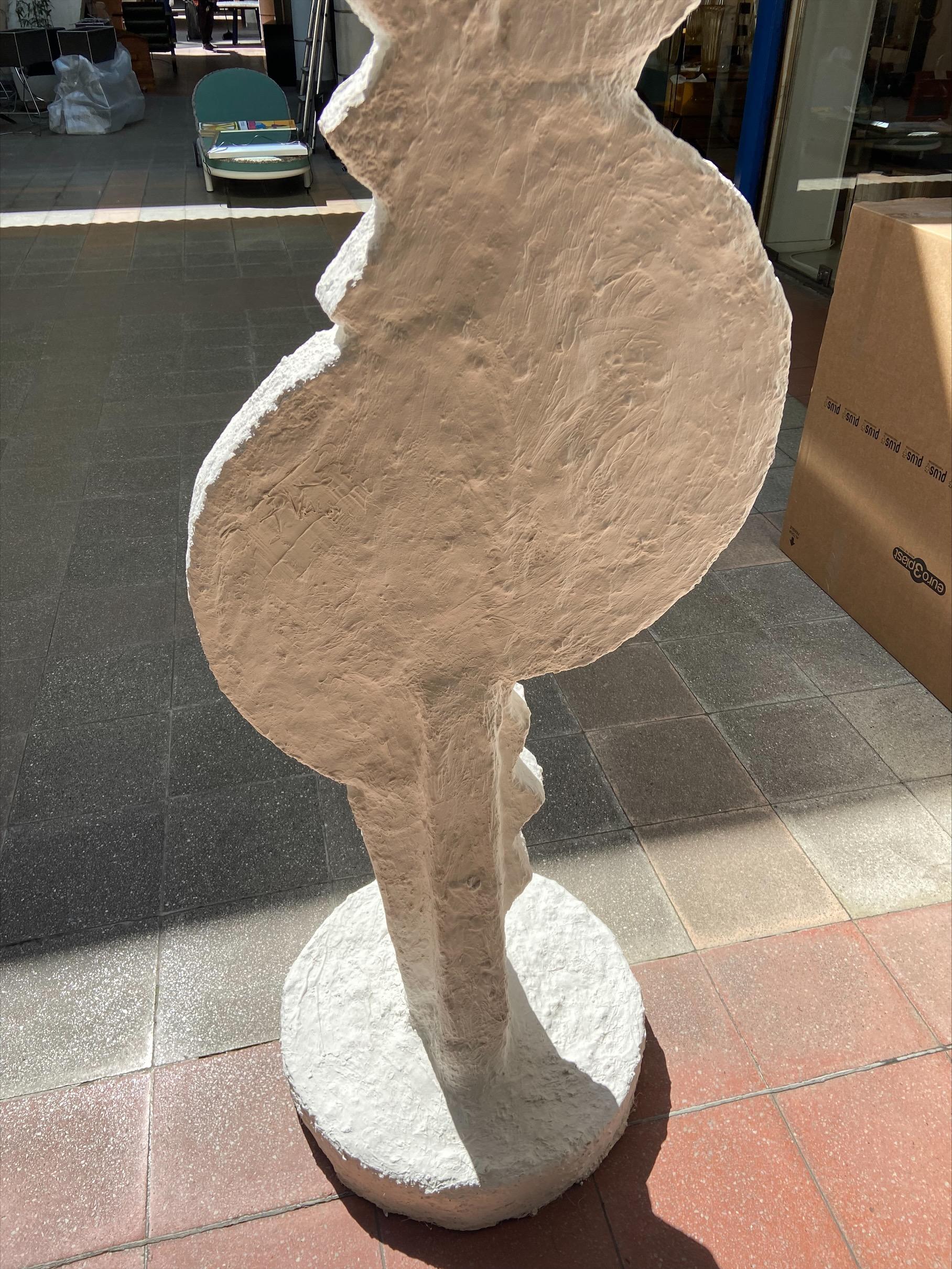 Sculpture Totem Tribute to Miro, Philippe Valentin Resin Plaster, Circa 2020 2