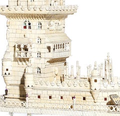 Sculpture - Tower of Bethlehem in bone - 58 cm