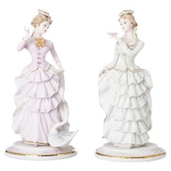 Sculpture - Two female figures - signed Vittorio Sabadin