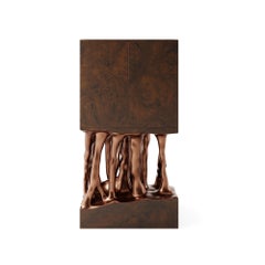 Armadietto Scultura Venom di MainGUILTY - Realizzato a mano con radice di noce pregiata