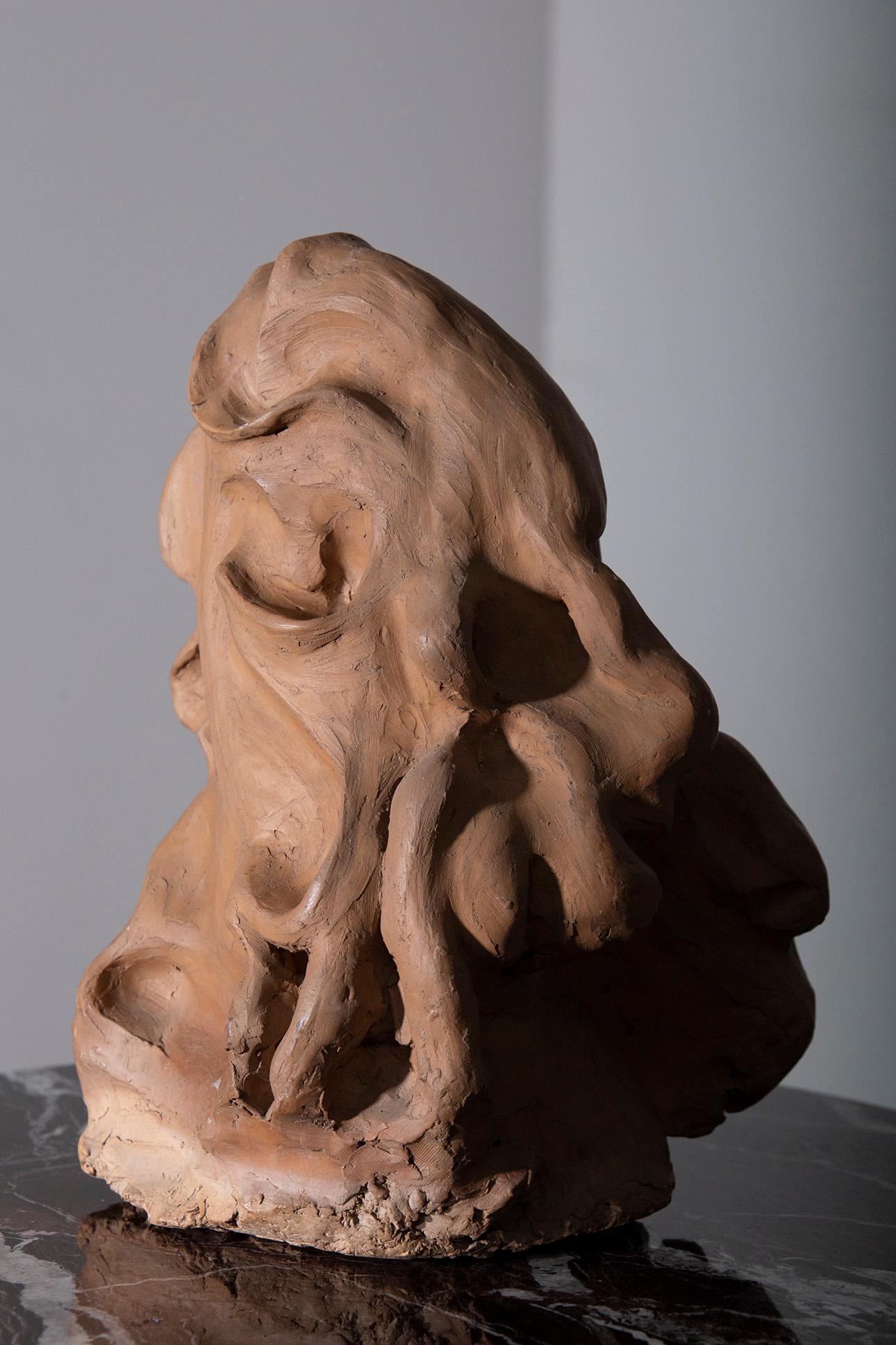 Sculpture vintage italienne anthropomorphe en terre cuite , Signée Compiani en vente 1
