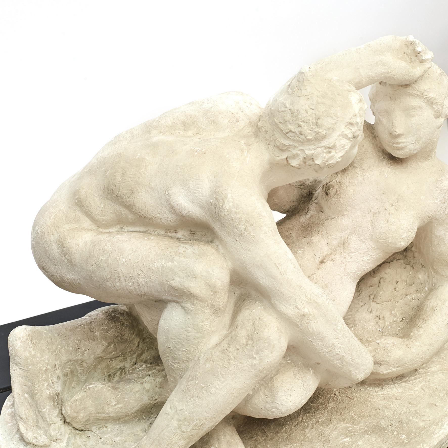 Sculpture with Erotic Theme by Gerhard Henning In Good Condition For Sale In Kastrup, DK