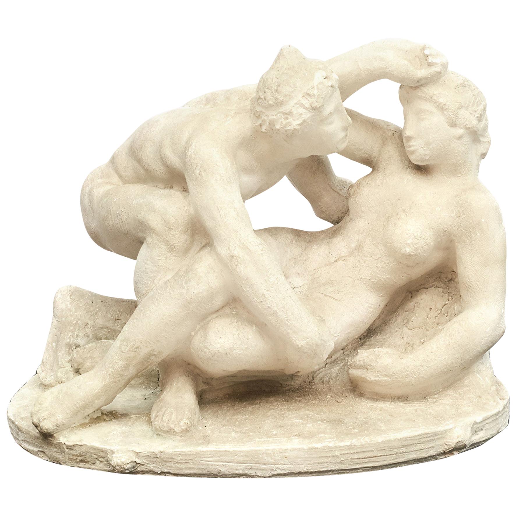Sculpture with Erotic Theme by Gerhard Henning