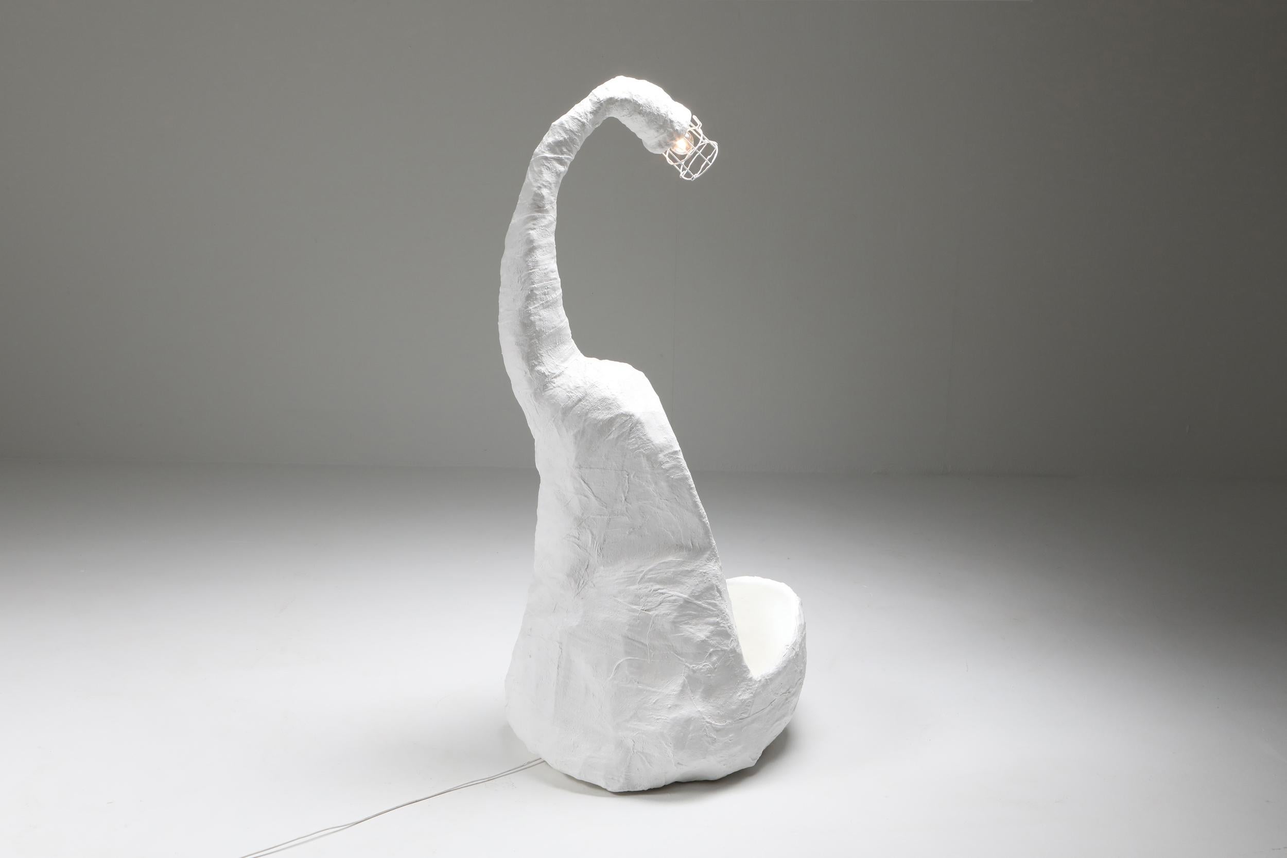 Belge Sculpture avec lampe en miroir de Decio pour Everyday Gallery en vente