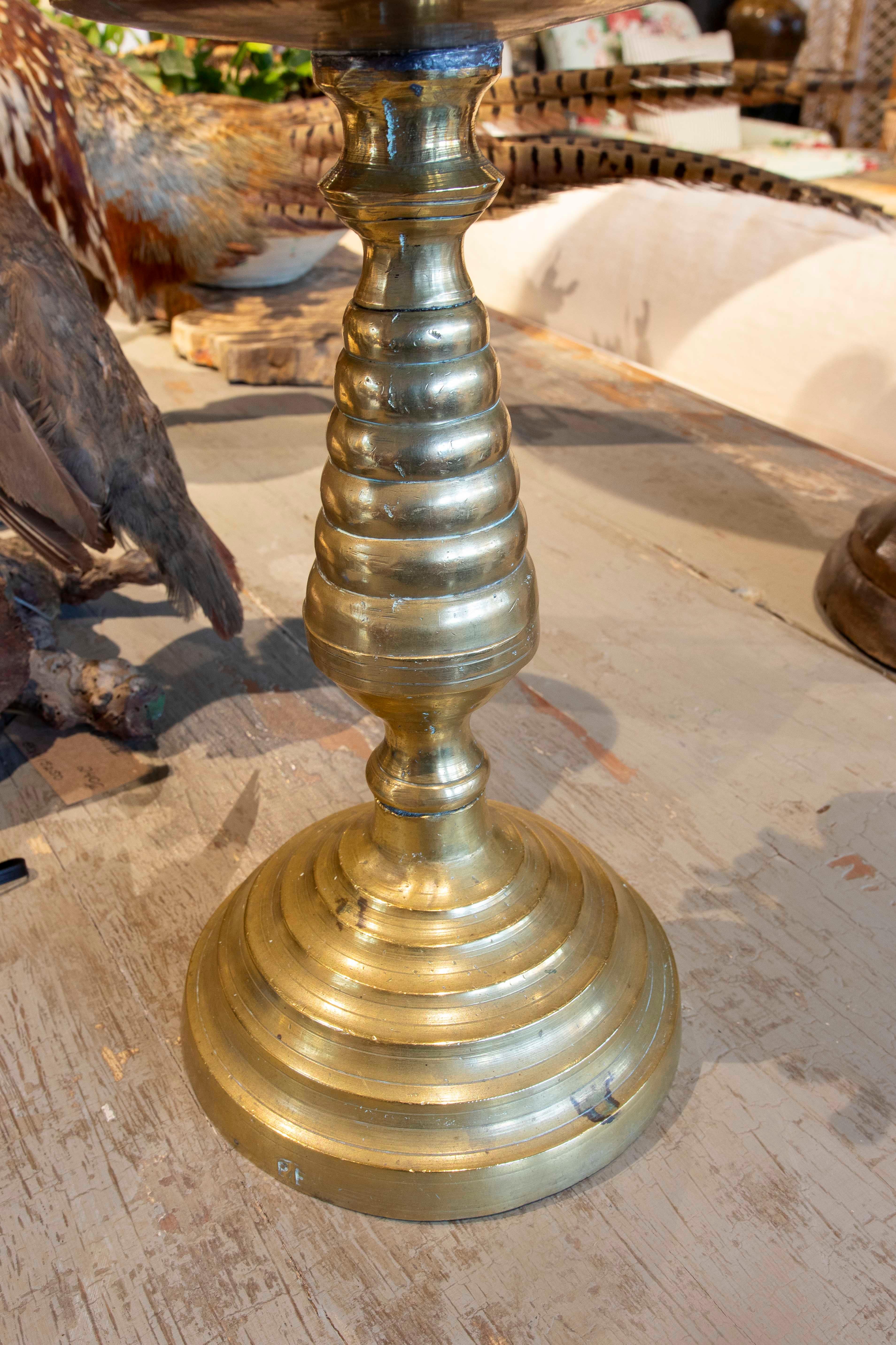 Sculpture with Seashell Assemblage and Antique Candelabrum Base For Sale 10